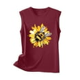 thumbnail image 4 of Plus Size Summer Tops For Women Cotton Womens Tank Tops Fitted Lace Sleeveless Tunic Tops For Women Loose Fit Dressy V Neck T Shirts For Women Graphic Tees Funny, 4 of 4