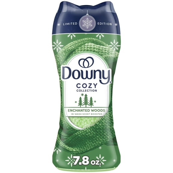 Downy Cozy Collection In-Wash Scent Booster Laundry Beads, Enchanted Woods Scent, 7.8 oz