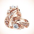 thumbnail image 1 of Anneau Creux Conçu Forme Papillon Femmes Bagues de Fiançailles Bijoux pour Club, 1 of 7