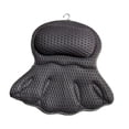 thumbnail image 2 of Almohada de baño Almohada de bañera SPA Essentials Malla Cómoda con ventosas Gris oscuro, 2 of 9