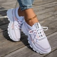 thumbnail image 7 of Stralyhd Women's Walking Shoes Non Slip Running Breathable Shoes Fashion Slip on Rubber Sneakers Mesh Workout Casual Pink 40, 7 of 7