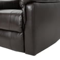 thumbnail image 6 of GDF Studio Pismo Contemporary Upholstered Swivel Gliding Recliner, Brown Faux Leather, 6 of 9