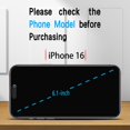thumbnail image 2 of TEMOGU-(3 Pack) Privacy Screen Protector for iPhone 16 Tempered Glass, Anti Spy, Scratch Resistant, NO Bubbles, Case Friendly, Touch Sensitivity, 2 of 4