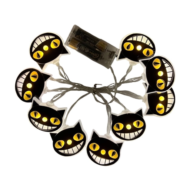 Halloween Lights Indoor String Light with Pumpkin Ghost Skull Decorations 300 cm Long Waterproof PVC LED Light String