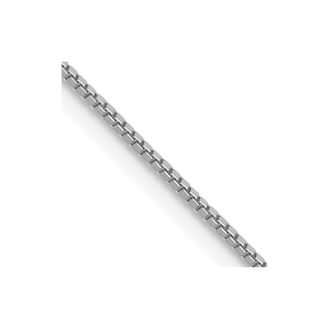Quality Gold WLB050L-13 14K White Gold 0.7 mm Box with Lobster 13 in. Clasp Chain