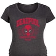 thumbnail image 3 of Deadpool - Collegiate - Women's Maternity Scoop Neck Graphic T-Shirt, 3 of 5
