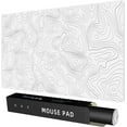 thumbnail image 1 of Xianyou-grand Tapis de Souris de Jeu de Bureau avec Topographique Blanc, Tapis de Clavier Antidérapant avec Tapis de Souris Multifonctionnel, Accessoires de Bureau pour Ordinateur, Maison et Jeu, 1 of 4