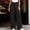 Black, variant on Womens High Waist Wide Leg Pants with Pockets Business Casual Work Trousers Loose Straight Leg Office Pants for Solid Color Wear Travel Versatile Outfits(Sky Blue,M)
