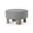 Gray, variant on Maven Lane Celia Contemporary Upholstered Ottoman with Refined Brown Wood Finish