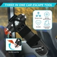 thumbnail image 6 of FUYGRCJ 2Pcs Car Safety Hammer Auto Emergency Escape Hammer with Window Breaker and Seat Belt Cutter Portable Safety Emergency Car Escape Tool Non Slip Car Safety Hammer for Car, 6 of 10