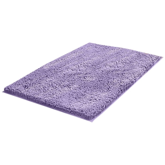 24x16 Inch Soft Bathroom Rugs, Non-Slip Absorbent Cotton Toilet Mats, Thick Shower Bath Mat for Bathroom Floor, Machine Washable Entrance Rug with Anti-Skid Backing