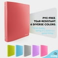 thumbnail image 3 of Enday 1 Inch 3 Ring Binder Presentation Book Office Supplies, Red 2 Pack, 3 of 7