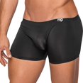 thumbnail image 1 of Pantalones cortos tipo bóxer para hombre, sin costuras, elegantes, con funda transparente negra, 1 of 4