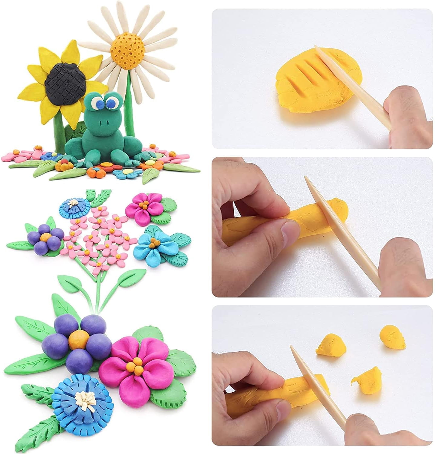39 Pcs Pottery Clay Sculpting Tools Polymer Clay Tools, Wood Carving Tools Pottery Clay Modelling Tools Double-Ended for Sculpture Modelling Clay Polymer Ceramic Embossing with Storage Case