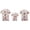 White, variant on RUINIXCW Christmas Family Pajamas Matching Set Short Sleeve Christmas Elements Print Shirt Shorts Sleepwear