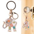 thumbnail image 4 of Llaveros Lindo Elefante Forma Mochila Encantos Mujer Coche Llavero Llavero de aleación de Zinc con Diamantes de Imitación para Bolso Bolso de Escuela Accesorio Decorativo ANGGREK  Otros, 4 of 8