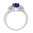 thumbnail image 4 of AoneJewelry 1.50 Ct. Diamond and Oval Shape Amethyst Ring In 10K Rose, White & Yellow Gold, 4 of 4