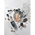 thumbnail image 1 of Kitchen Cooking and Baking Silicone Cookware Set with Wooden Handles and Non-stick Cookware, 34-Piece Set with Storage Bucket (Includes Colors Such as Khaki, Light Gray, Green) (Dark gray), 1 of 1