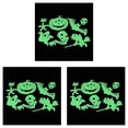 thumbnail image 1 of Maytalsory Halloween Luminous Wall Stickers Pumpkin for Ghost Witch Bat Skeleton Decals 3Set, 1 of 6