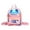 Pink, variant on PU Holographic Backpack Bling Glitter School Bag Sling Crossbody Bag for Students Outdoor Travel Rucksack ( White )
