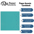 thumbnail image 2 of PA Paper Accents Canvas Cardstock 12" x 12" Poolside, 80lb colored cardstock paper for card making, scrapbooking, printing, quilling and crafts, 25 piece pack, 2 of 7