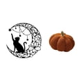thumbnail image 5 of Dualoai Mystical Black Cat Moon Metal Wall Art Sculpture with Halloween Pumpkin Plush Pillow Sofa Cushion for Bedroom and Living Room Decor, 5 of 8