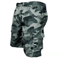 thumbnail image 2 of Cargo Shorts Mens Below Knee Quick Dry Drawstring Stretch Elastic Waist Athletic Casual Work Short with Pockets Dark Gray XL, 2 of 5