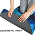 thumbnail image 3 of Blue Tie Dye Mandala Pattern Hot Yoga Mat Towel Non Slip for Hot Yoga - Quick-Drying Yoga Mat Cover with 4 Corner Pockets with Travel Bag - Hot Yoga Towel Non Slip Grip Moisture Wicking Sweat 70"x26", 3 of 6
