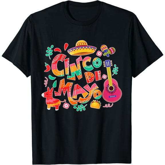 Cinco De Mayo Shirt Mexican Fiesta 5 De Mayo Women Men Girls T-Shirt