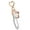 Coffee, variant on Pearls Embellished Lip Balm Holder Keychain Cover Easy Clip On Design Decorative Pendant Charm For Teens Youth