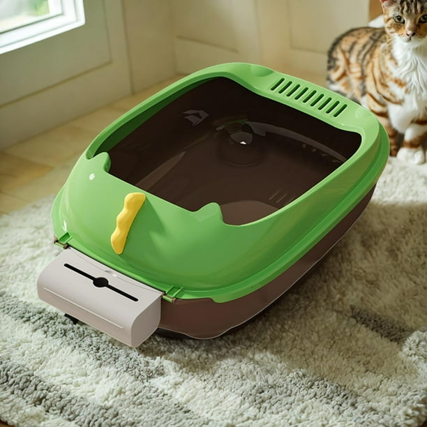 Caja de arena para gatos Bandeja de arena para mascotas Retrete