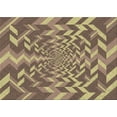 thumbnail image 1 of Ahgly Company Machine Washable Indoor Rectangle Transitional Metallic Gold Area Rugs, 5' x 8', 1 of 7