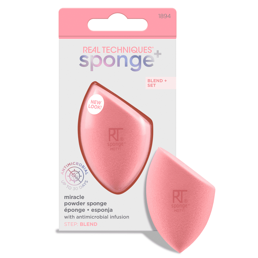 Real Techniques Sponge+ Miracle Powder Makeup Sponge (Packaging May