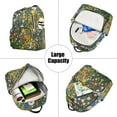 thumbnail image 5 of FORMRS Mini Backpack Purse for Women Quilted Travel Daypack Casual Shoulder Bag, Green Floral Garden, 5 of 7