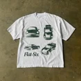 thumbnail image 5 of Camiseta casual de algodón de talla grande con estampado simple de tendencia de dibujos animados, ropa de diseño de elementos Y2K de hip hop callejero para parejas, mangas cortas, 5 of 5