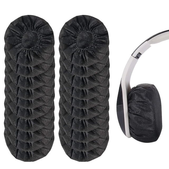100 piezas de fundas para auriculares, fundas desechables de tela no tejida para auriculares/fundas para auriculares/Protector de almohadillas