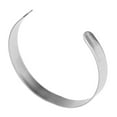 thumbnail image 1 of Abierta Del Manguito, s Inoxidable Plateadas, Acabado Pulido a Joyería de Brazaletes para Hombr Baoblaze Pulsera del pun ¢ o del metal, 1 of 8