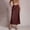 Dresses-565Coffee, variant on Gamivast Women's Satin Midi Skirt High Waisted Elegant Smooth Flared Slip Skirt Flowy Side Zipper Eyelash Lace Skirt Trim Hem Wedding Guest Cocktail Party