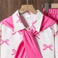 thumbnail image 6 of REDARER Girls 2-Piece Outfit - Long Sleeve Top & Pants with Detachable Bow, Soft Casual Wear for Everyday Play,Size:10-11 Years, 6 of 6