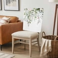 thumbnail image 6 of Sage Green Eucalyptus Chair Back Covers, Removable Chair Covers for Dining Chairs Set of 8, Washable Chairs Slipcovers Back Seat Protector for Wedding Party 19"x20", 6 of 9