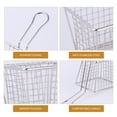 thumbnail image 4 of Square Mesh Frying Basket Strainer Mini Food Colander Mesh Fry Filter Mesh Basket for Potatoes Chips French Fries (Size S), 4 of 8