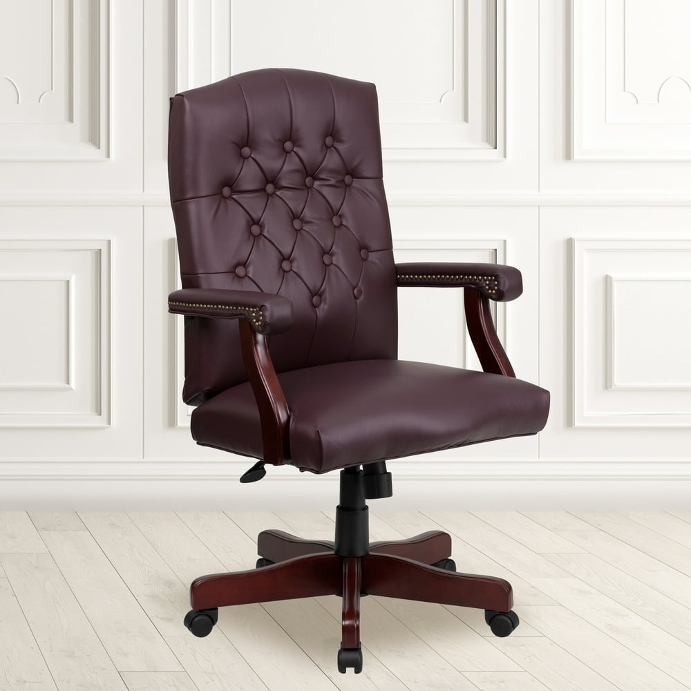 Flash Furniture Martha Washington Burgundy LeatherSoft Executive Swivel
