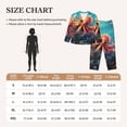 thumbnail image 3 of Xecao Underwater Plant Octopus Print Women Pajamas Set Soft Sleepwear Pjs long Sleeve Button Down Nightwear with Long Pants, 3 of 6
