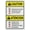 Warning Sign 4, variant on Caution Renovation Work Contains Lead Do Not Enter Bilingual Spanish Sign 8"x12" Rust Free Aluminum - UV Printed Outdoor Yard Sign for Home Business Driveway Alert, Bilingual Lead Renovation Sign