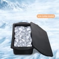 thumbnail image 4 of Molde para Cubitos Hielo para Baño Hielo Silicona Negra + Tapa. el Molde para Cubitos Hielo Reutilizable Puede Hacer Molde para Caja Hielo para Cubitos Hielo Extra Grande 4 Libras, 4 of 5