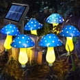 thumbnail image 1 of Lámpara de hongo para exteriores, lámpara de hongo LED solar, decoración impermeable para patio, jardín, cabezal de borde redondo, 1 of 6
