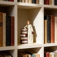 thumbnail image 3 of Teacher Appreciation Gifts for Book Lovers, Shelf & Desk Decor Figurine for Bookworms, Graduates, Cozy Home Office Reading Statue Decoration, 3 of 7