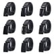 thumbnail image 5 of Cinturón de hebilla automática para hombre, resistente al desgaste y a los arañazos, de borde completo, cinturón de negocios para hombre, cinturón con patrón de lichi, uso versátil, 5 of 6