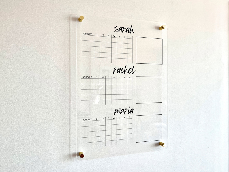 Chart for Kids Personalized Dry Erase Board Goal Incentive Reward Chart
