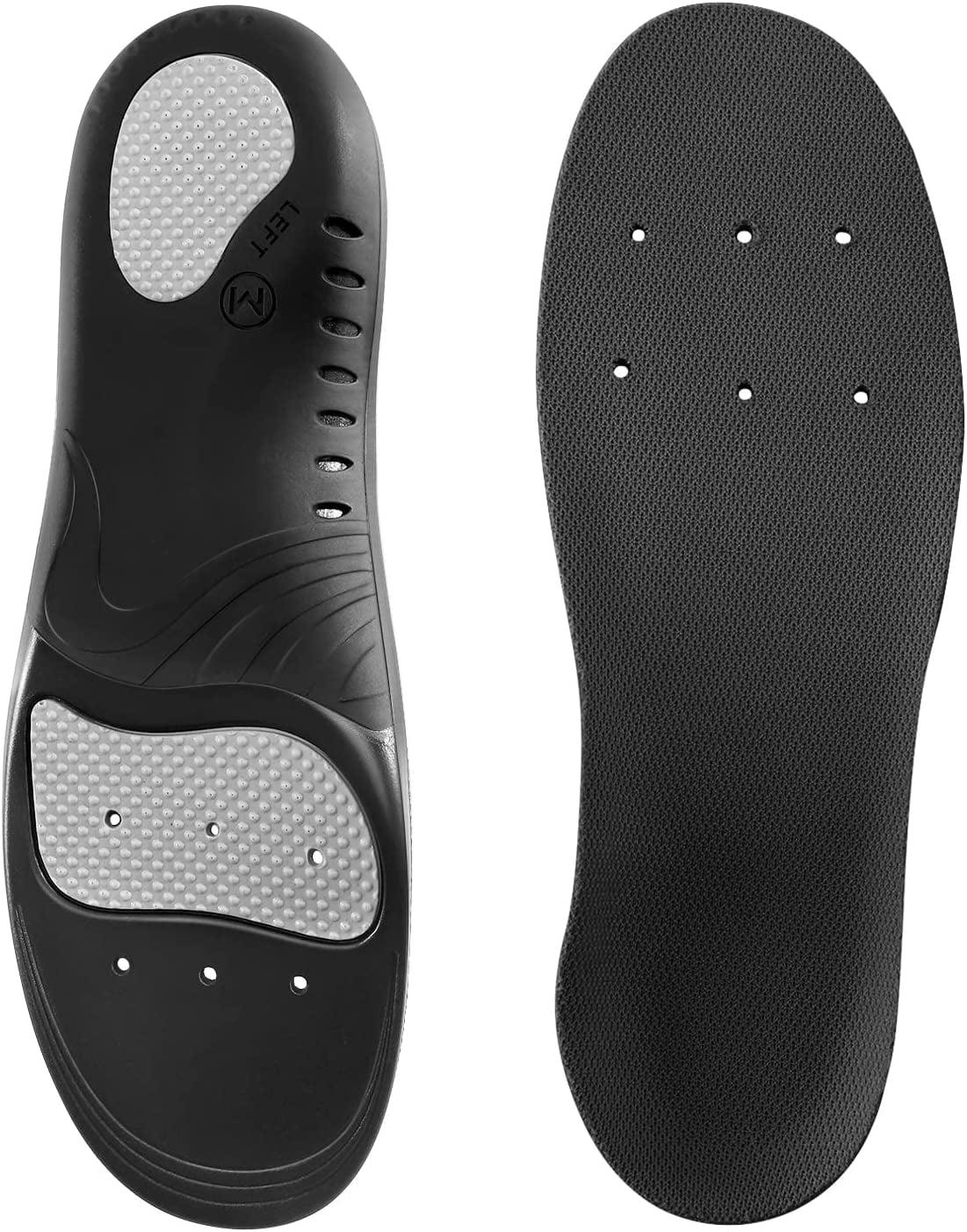 High Arch Support Insoles for Women and Men. Orthotic Inserts for High